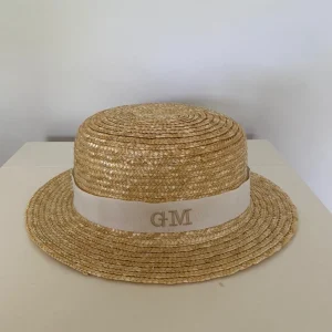 Bonita's Personalised Child Boater - Cream Ribbon<Boutique Bonita Best