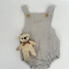 Bonita's Personalised Classic Baby Romper - Grey<Boutique Bonita New