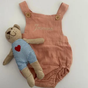 Bonita's Personalised Classic Baby Romper - Blush<Boutique Bonita Hot