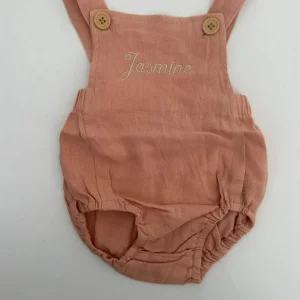 Bonita's Personalised Classic Baby Romper - Blush<Boutique Bonita Hot