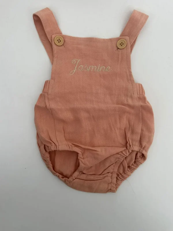 Bonita's Personalised Classic Baby Romper - Blush<Boutique Bonita Hot