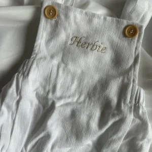 Bonita's Personalised Classic Baby Romper - White<Boutique Bonita Discount