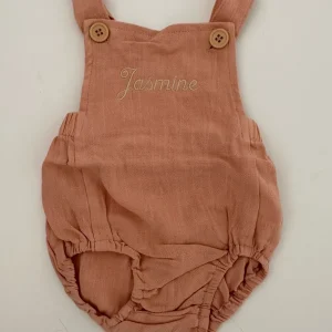 Bonita's Personalised Classic Baby Romper - Blush<Boutique Bonita Hot