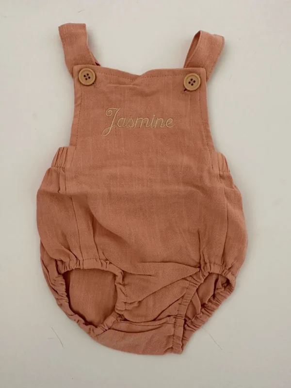 Bonita's Personalised Classic Baby Romper - Blush<Boutique Bonita Hot