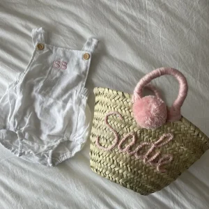 Bonita's Personalised Classic Baby Romper - White<Boutique Bonita Discount