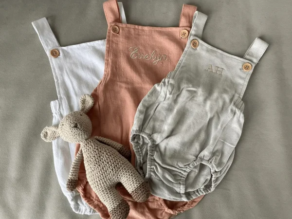Bonita's Personalised Classic Baby Romper - Blush<Boutique Bonita Hot