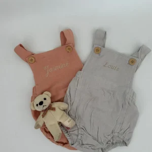 Bonita's Personalised Classic Baby Romper - Blush<Boutique Bonita Hot