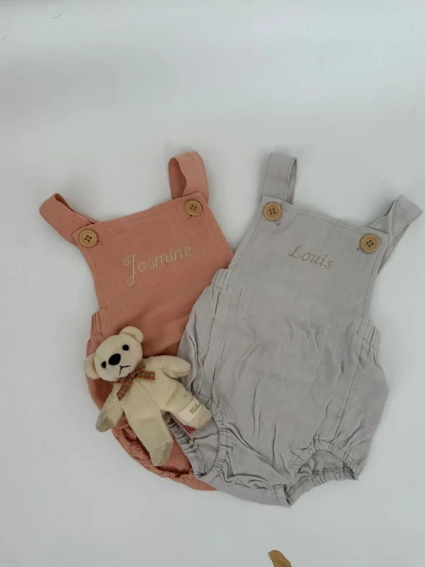 Bonita's Personalised Classic Baby Romper - Blush<Boutique Bonita Hot