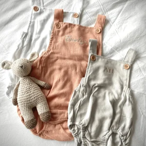 Bonita's Personalised Classic Baby Romper - Blush<Boutique Bonita Hot