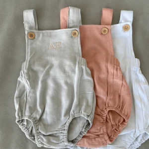 Bonita's Personalised Classic Baby Romper - White<Boutique Bonita Discount