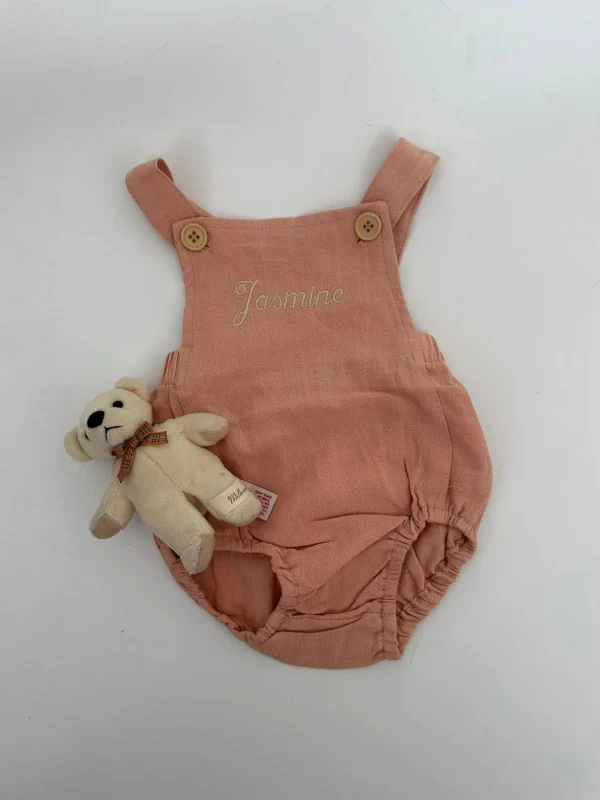 Bonita's Personalised Classic Baby Romper - Blush<Boutique Bonita Hot