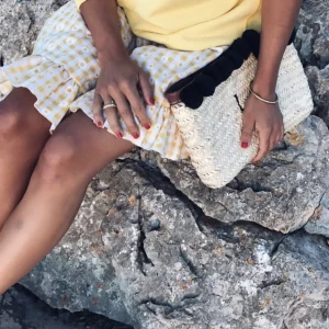 Bonita's Personalised Palm Leaf Clutch - With Monogram<Boutique Bonita Best