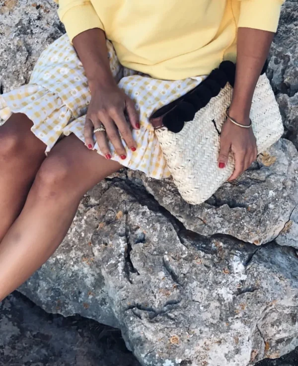 Bonita's Personalised Palm Leaf Clutch - With Monogram<Boutique Bonita Best