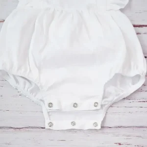Bonita's Personalised Ruffle Romper - White<Boutique Bonita Sale