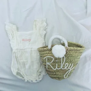 Bonita's Personalised Ruffle Romper - White<Boutique Bonita Sale