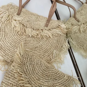 Bonita's Raffia Fringe Beach Clutch<Boutique Bonita Discount