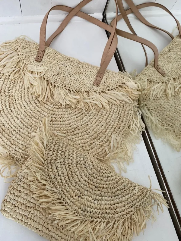 Bonita's Raffia Fringe Beach Clutch<Boutique Bonita Discount