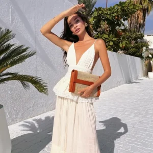 Bonita's Rattan & Leather Clutch<Boutique Bonita Hot