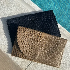 Bonita's Rattan Clutch Bag - Black<Boutique Bonita Sale