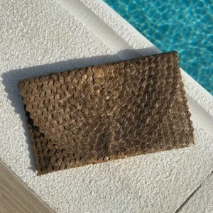 Bonita's Rattan Clutch Bag - Tan<Boutique Bonita Sale
