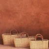 Bonita's Reed Storage Baskets with Leather Handles<Boutique Bonita Sale