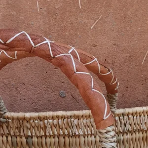 Bonita's Reed Storage Baskets with Leather Handles<Boutique Bonita Sale