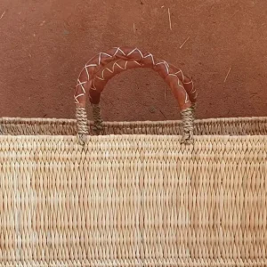 Bonita's Reed Storage Baskets with Leather Handles<Boutique Bonita Sale