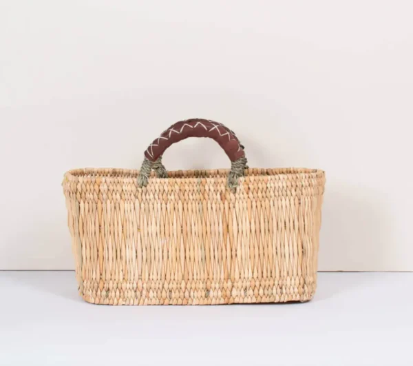 Bonita's Reed Storage Baskets with Leather Handles<Boutique Bonita Sale