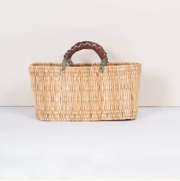 Bonita's Reed Storage Baskets with Leather Handles<Boutique Bonita Sale
