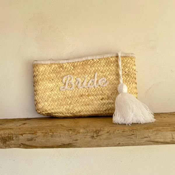 Bride White Wool Tassel Clutch<Boutique Bonita Best