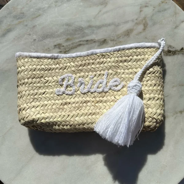 Bride White Wool Tassel Clutch<Boutique Bonita Best
