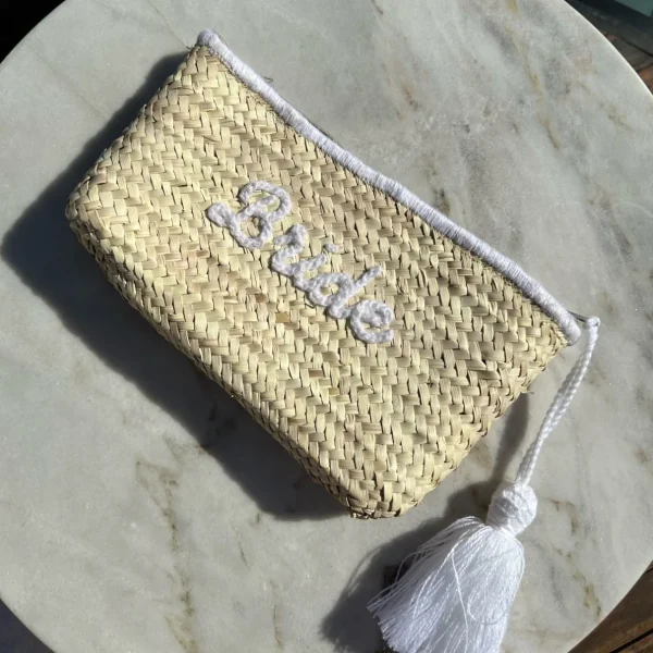 Bride White Wool Tassel Clutch<Boutique Bonita Best