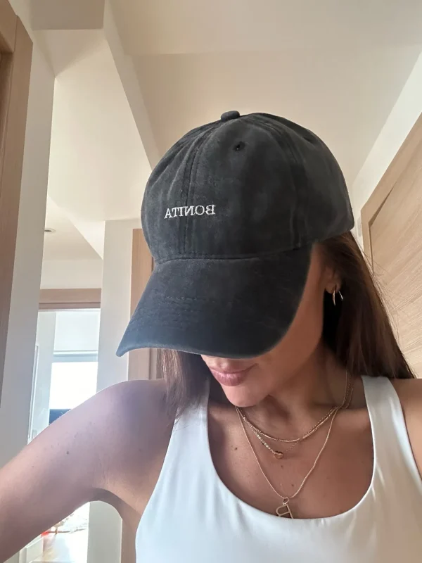 Charcoal Baseball Cap - BONITA<Boutique Bonita Hot