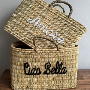 Ciao Bella - Reed Shopper Basket<Boutique Bonita Best