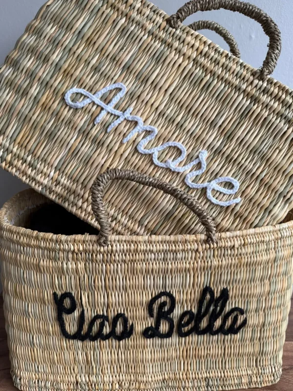 Ciao Bella - Reed Shopper Basket<Boutique Bonita Best