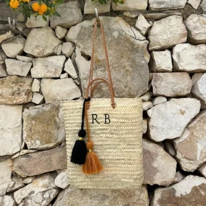 Classic Palm Leaf Tote Bag - Monogram<Boutique Bonita New