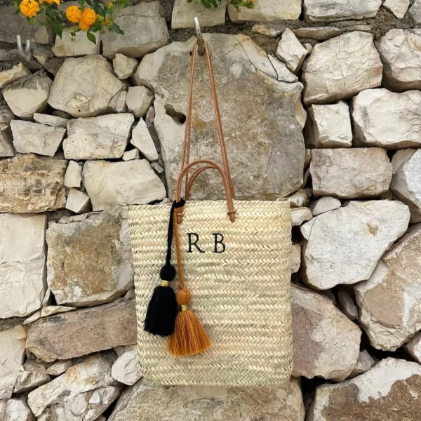 Classic Palm Leaf Tote Bag - Monogram<Boutique Bonita New