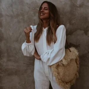 Cream Raffia Fringe Bag<Boutique Bonita Online
