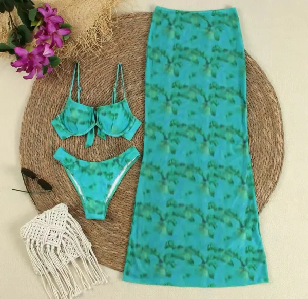 DIAZ - Aqua Bikini & Skirt<Boutique Bonita Sale