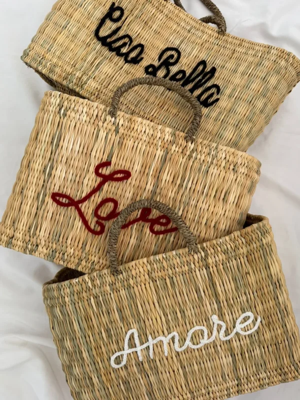 Limited Edition ‘Amore’ Reed Basket<Boutique Bonita Discount