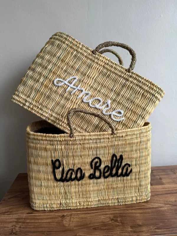 Limited Edition ‘Amore’ Reed Basket<Boutique Bonita Discount
