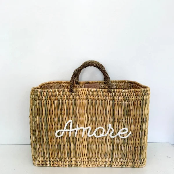 Limited Edition ‘Amore’ Reed Basket<Boutique Bonita Discount