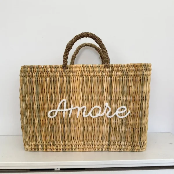 Limited Edition ‘Amore’ Reed Basket<Boutique Bonita Discount