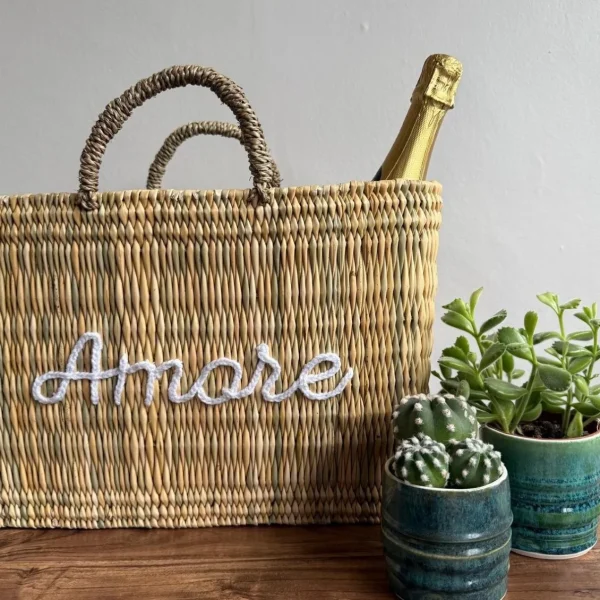 Limited Edition ‘Amore’ Reed Basket<Boutique Bonita Discount