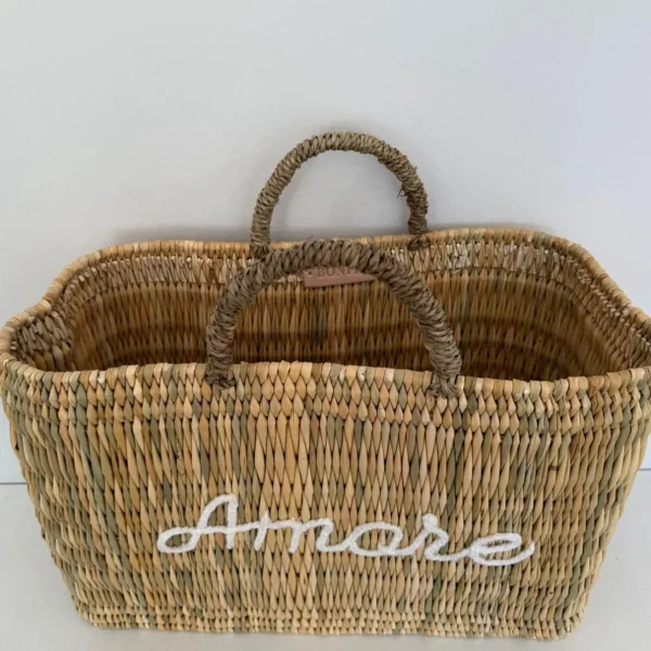 Limited Edition ‘Amore’ Reed Basket<Boutique Bonita Discount