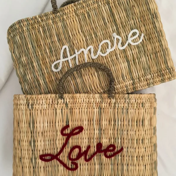 Limited Edition ‘Amore’ Reed Basket<Boutique Bonita Discount