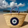 Limited Edition Medium Evil Eye Palm Basket<Boutique Bonita Clearance