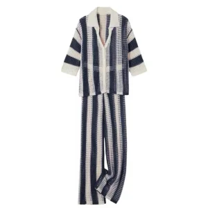MAYA - Navy Knit Co-Ord<Boutique Bonita Online