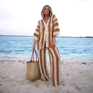 MAYA - Tan Knit Co-Ord<Boutique Bonita Discount