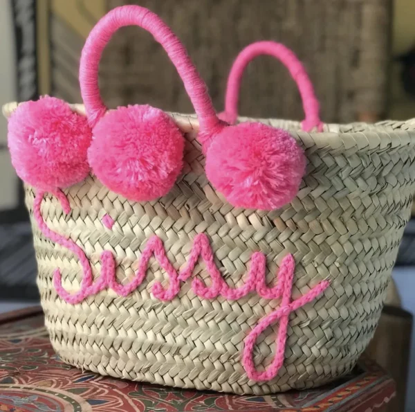Medium Personalised Pom Pom Basket<Boutique Bonita Fashion